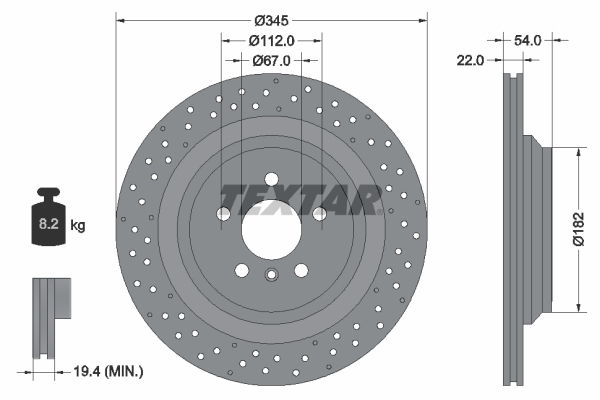 Brake Disc (Ventilated)  Art. 92283703