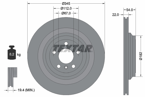 Brake Disc (Rear axle)  Art. 92284003