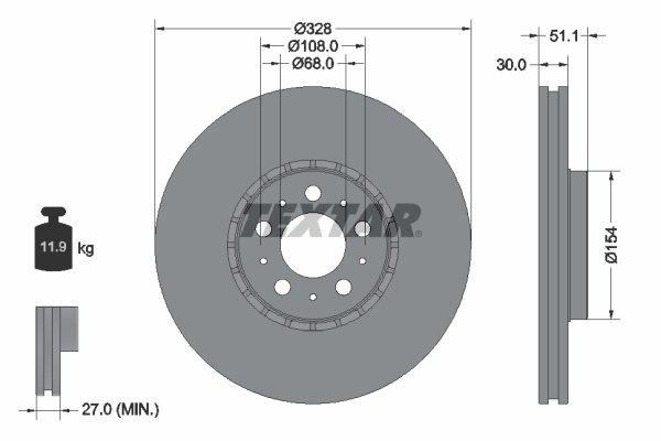 Brake Disc (Rear axle, Front axle)  Art. 92284105