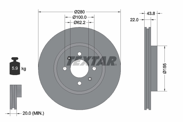 Brake Disc (Front axle)  Art. 92288303