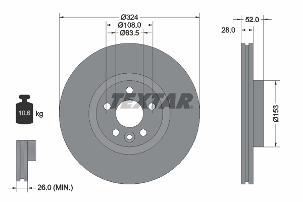 Brake Disc  Art. 92293205