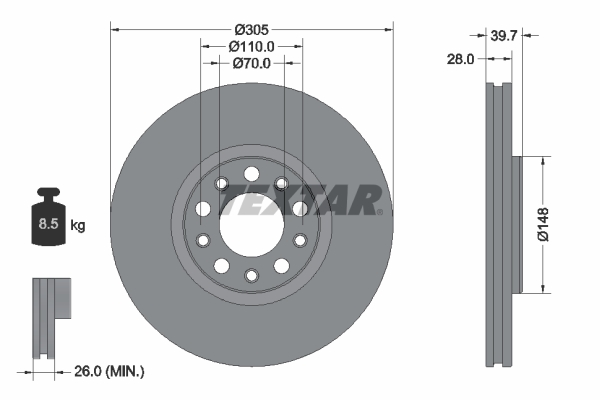 Brake Disc (Front axle)  Art. 92293903