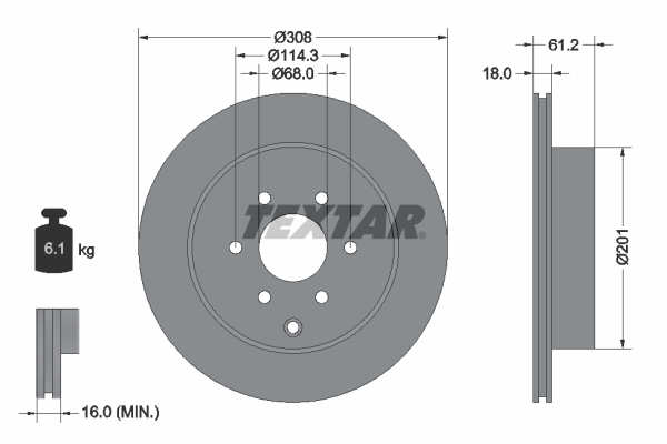 Brake Disc (Rear axle)  Art. 92296403