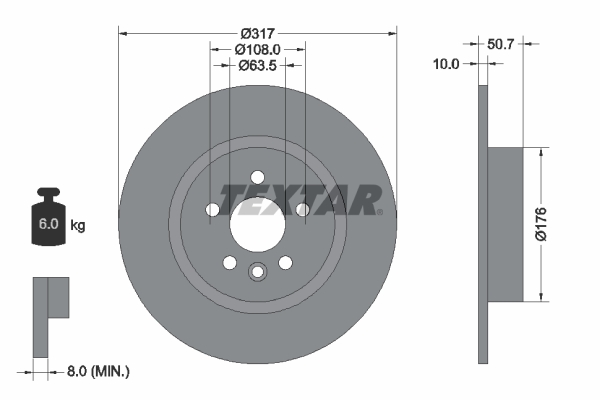 Brake Disc (Rear axle)  Art. 92300403