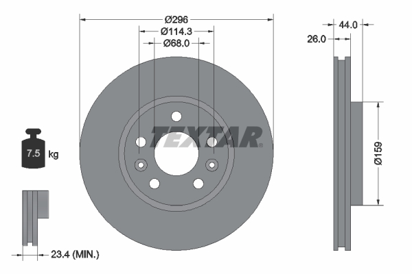 Brake Disc (Front axle)  Art. 92300703