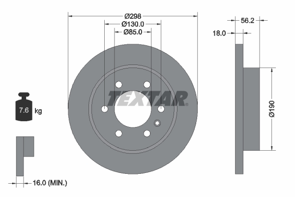 Brake Disc (Rear axle, both sides)  Art. 92301003