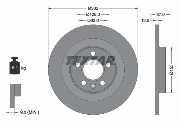 Brake Disc  Art. 92304703