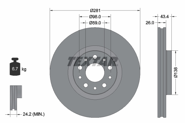 Brake Disc (Front axle)  Art. 92304803