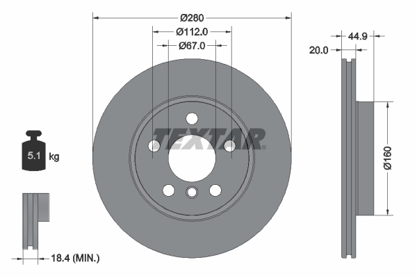 Brake Disc (Front axle)  Art. 92305303