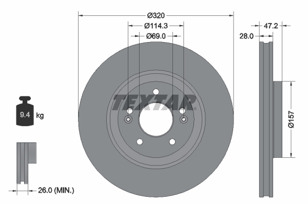 Brake Disc (Front axle)  Art. 92306303