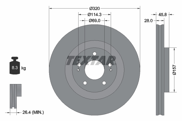 Brake Disc (Front axle)  Art. 92306503