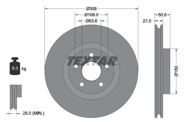 Brake Disc (In front)  Art. 92306703