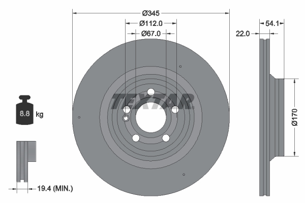 Brake Disc  Art. 92307005