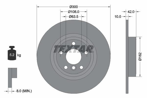 Brake Disc (Rear axle)  Art. 92309505