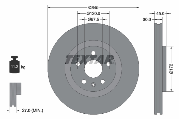 Brake Disc  Art. 92314505