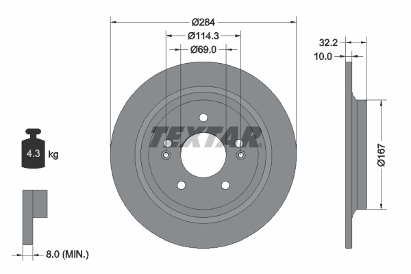 Brake Disc (Rear axle)  Art. 92316303