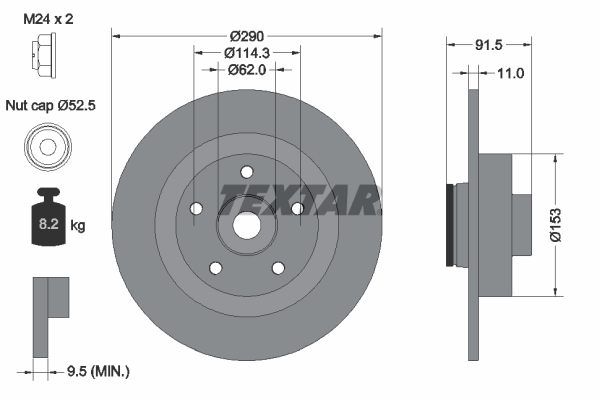 Brake Disc (Rear axle)  Art. 92317603