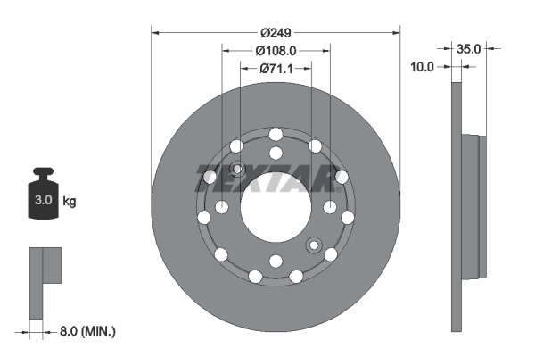 Brake Disc  Art. 92325803