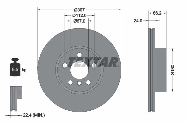 Brake Disc (In front)  Art. 92326805