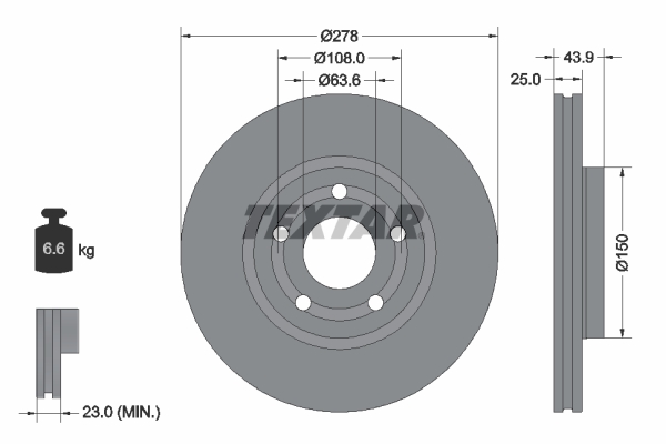 Brake Disc  Art. 92327503