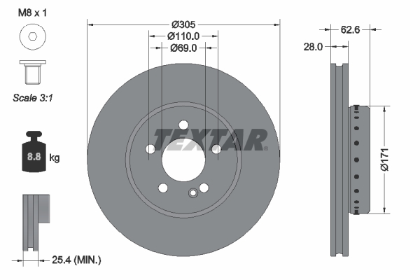 Brake Disc  Art. 92343625