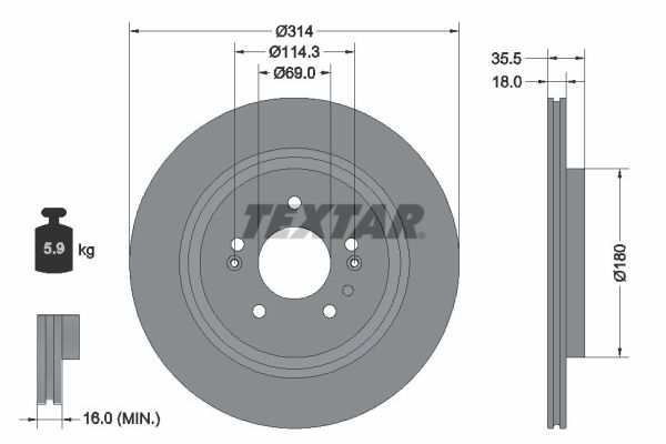 Brake Disc  Art. 92347503