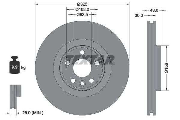 Brake disc (Front axle)  Art. 92348805