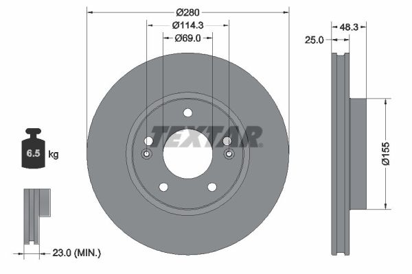 Brake Disc  Art. 92351203