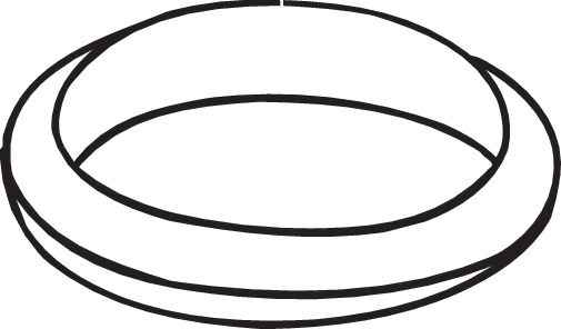 Gasket, exhaust pipe (Rear silencer)  Art. 256872