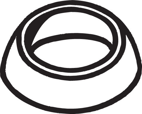 Gasket, exhaust pipe (Double cloth)  Art. 256304