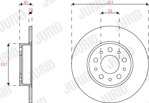 Brake Disc (Rear axle)  Art. 563295JC