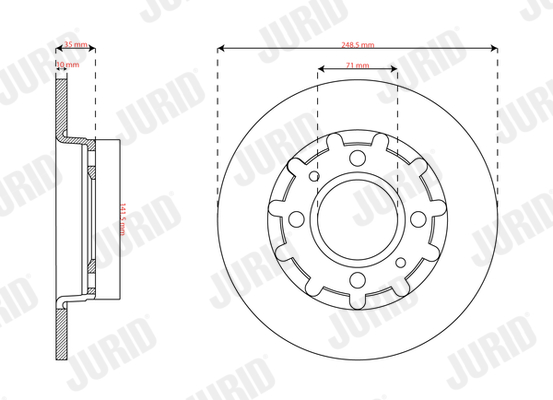 Brake Disc  Art. 563364JC