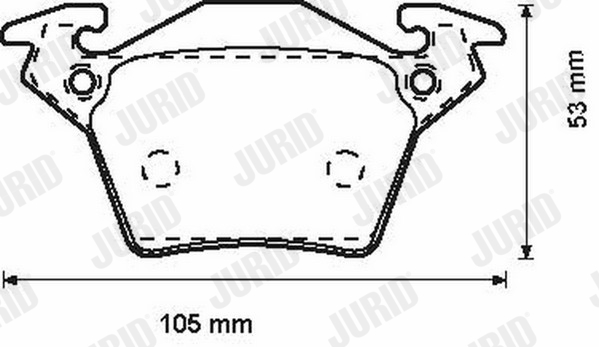 Brake Pad Set, disc brake (Rear axle)  Art. 571947J