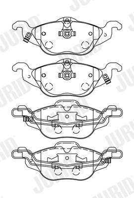 Brake Pad Set, disc brake (Front axle)  Art. 571968J