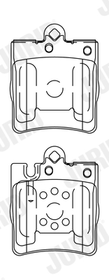 Brake Pad Set, disc brake (Rear axle)  Art. 571988J