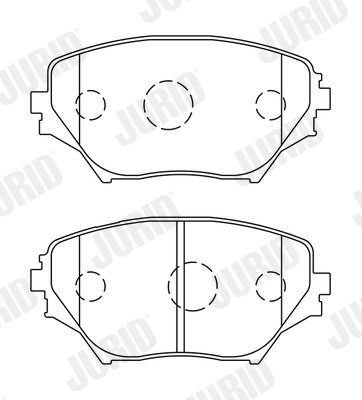 Brake Pad Set, disc brake (Front axle)  Art. 572487J