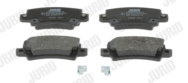 Brake Pad Set, disc brake (Rear axle)  Art. 572492J