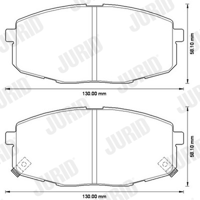 Brake Pad Set, disc brake (Front axle)  Art. 572577JC