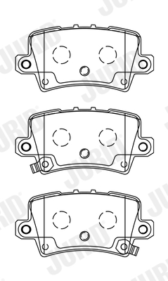 Brake Pad Set, disc brake (Rear axle)  Art. 572580J