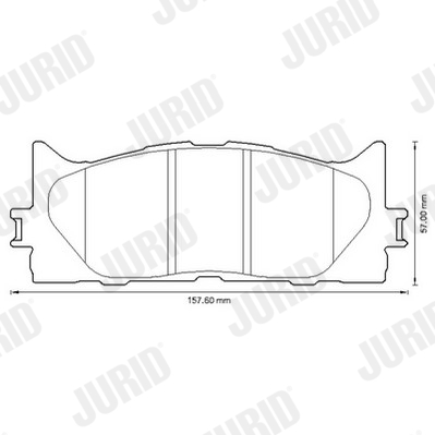 Brake Pad Set, disc brake (Front axle)  Art. 572651J