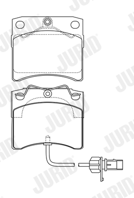 Brake Pad Set, disc brake (Rear axle)  Art. 573046J