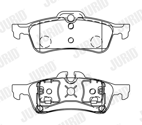 Brake Pad Set, disc brake (Rear axle)  Art. 573056J