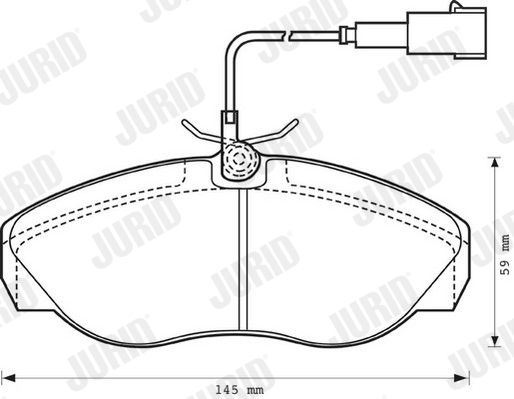 Brake Pad Set, disc brake (Front axle)  Art. 573060J