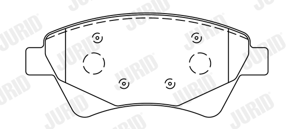 Brake Pad Set, disc brake (Front axle)  Art. 573124J