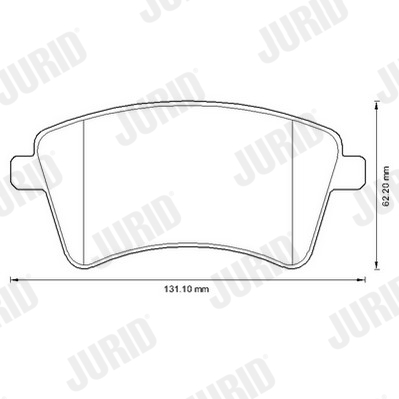 Brake Pad Set, disc brake (Front axle)  Art. 573284J