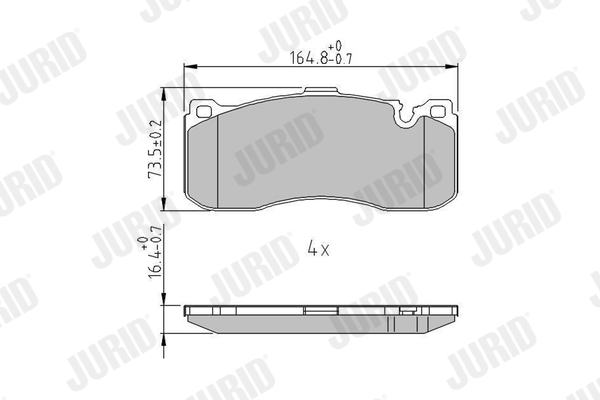 Brake Pad Set, disc brake (Front axle)  Art. 573294J