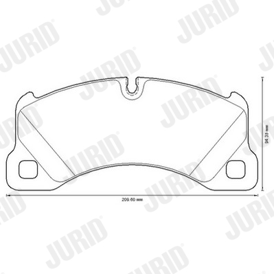 Brake pad, disc brake (Front axle)  Art. 573329JC