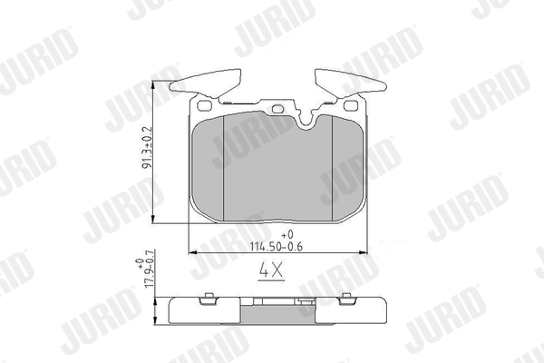 Brake Pad Set, disc brake (Front axle)  Art. 573355J