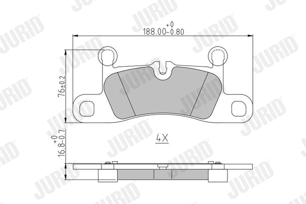 Brake Pad Set, disc brake (Rear axle)  Art. 573395J