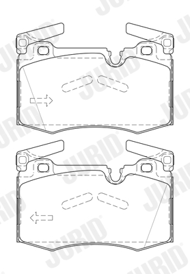 Brake Pad Set, disc brake (Rear axle)  Art. 573423J